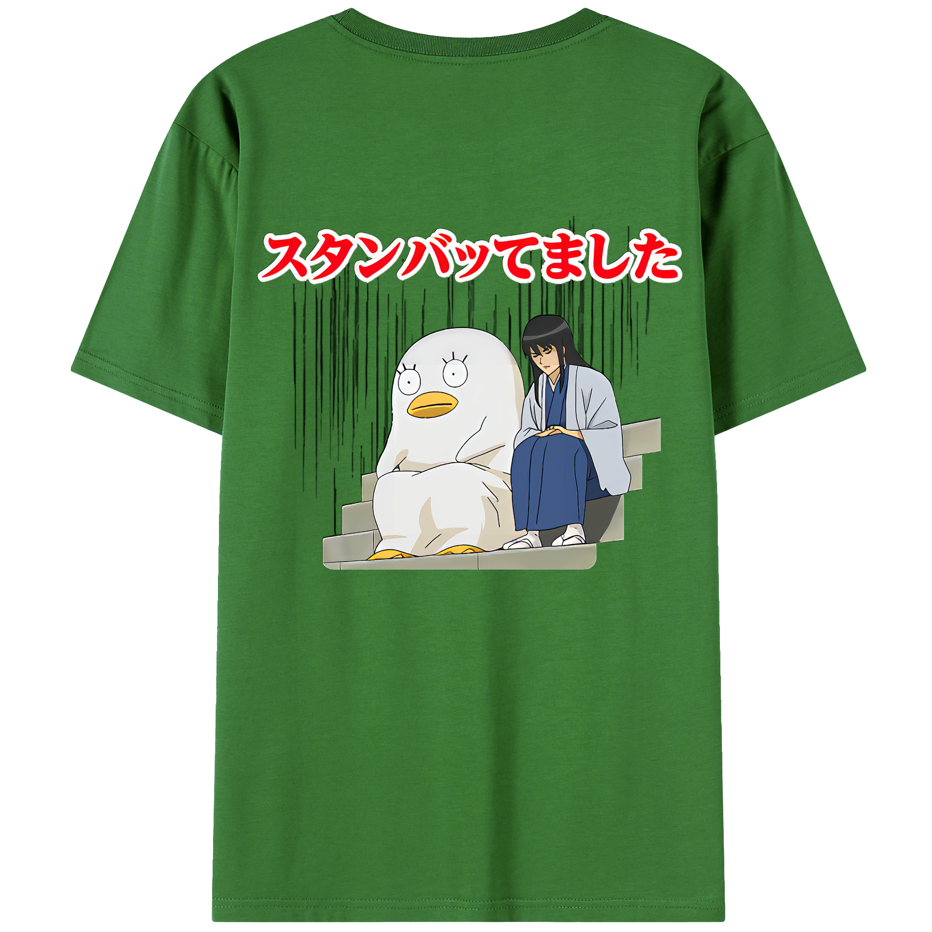 （画像用） ぎんたま 坂田銀時（さかたぎんとき） 神楽 志村新八（しむら しんぱち） GINTAMA Sakata Gintoki Kagura Shimura Shinpachi レディース半袖Tシャツ(バックプリント)